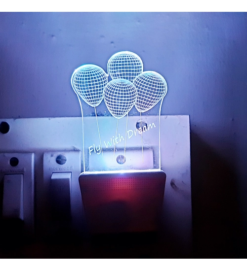 Fly With Dream Balloons AC Adapter Night Lamp