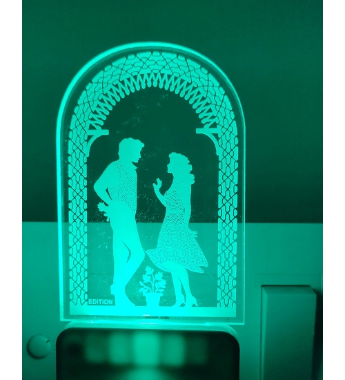 Romantic Love Couple AC Adapter Night Lamp