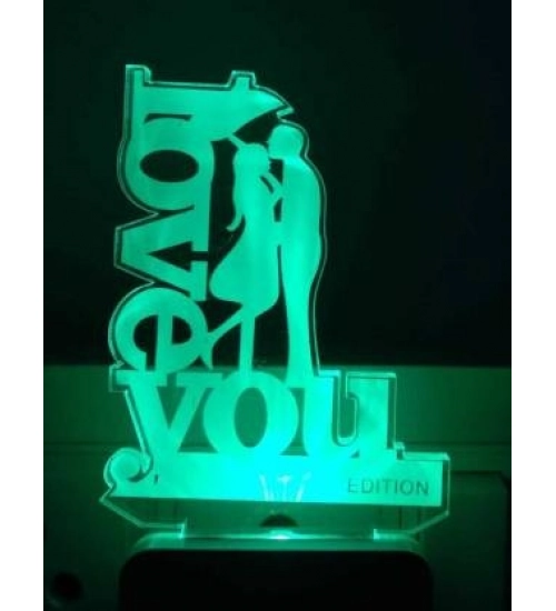 Love you Couple AC Adapter Night Lamp