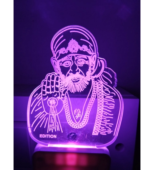 Shridi Sai Baba AC Adapter Night Lamp Shridi Sai Baba AC Adapter Night Lamp