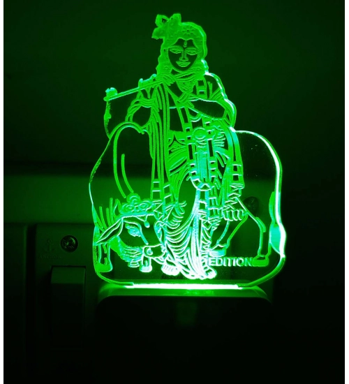 Shree Krishna AC Adapter Night Lamp Shree Krishna AC Adapter Night Lamp