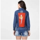 Women's Denim Hand Painted Long Sleeve Jacket (Blue) Women's Denim Hand Painted Long Sleeve Jacket (Blue)