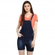 Women's Denim Shorts Style Dungaree Pant (Blue) Women's Denim Shorts Style Dungaree Pant (Blue)