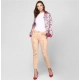 Women's Satin Floral 3/4th Sleeve Jacket (Multicolor) Women's Satin Floral 3/4th Sleeve Jacket (Multicolor)