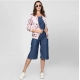 Women's Satin Floral 3/4th Sleeve Jacket (Light Pink) Women's Satin Floral 3/4th Sleeve Jacket (Light Pink)