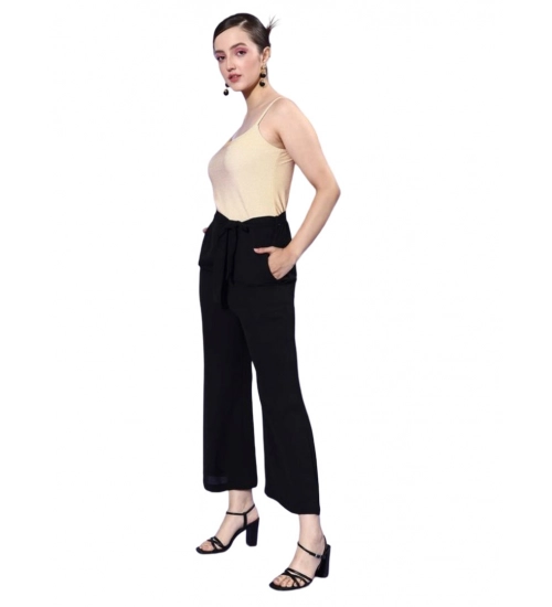 Women's Polyester Embellished Sleeveless Jumpsuit (Gold - Black)