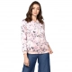 Women's Satin Floral 3/4th Sleeve Jacket (Light Pink) Women's Satin Floral 3/4th Sleeve Jacket (Light Pink)