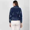Dropship Women's Denim Washed Long Sleeve Jacket (Blue)