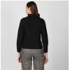 Dropship Women's Denim Solid Long Sleeve Jacket (Black)