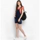 Women's Denim Shorts Style Dungaree Pant (Blue) Women's Denim Shorts Style Dungaree Pant (Blue)