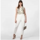 Women's Polyester Embellished Sleeveless Jumpsuit (White) Women's Polyester Embellished Sleeveless Jumpsuit (White)