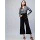 Women's Rayon Animal Print Short Sleeve Jumpsuit (Black) Women's Rayon Animal Print Short Sleeve Jumpsuit (Black)