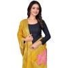 Dropship Women's chanderi silk  Printed Dupatta (Yellow, Length: 2 Mtr)