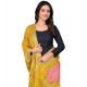 Women's chanderi silk Printed Dupatta (Yellow, Length: 2 Mtr) Women's chanderi silk Printed Dupatta (Yellow, Length: 2 Mtr)