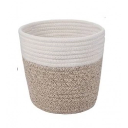 Cotton Flower Pot (White Kidi)