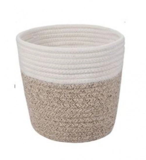 Cotton Flower Pot (White Kidi)