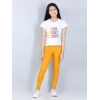 Girl's Cotton Lycra Solid Elasticated Jeggings (Mustard) Girl's Cotton Lycra Solid Elasticated Jeggings (Mustard)