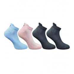 4_Pair Set Unisex Casual Cotton Printed Ankle Length Socks (Multicolor)