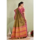 Women's Silk Blended Jaquard Woven Saree With Unstitched Blouse 5.5Mtr (Green) Women's Silk Blended Jaquard Woven Saree With Unstitched Blouse 5.5Mtr (Green)