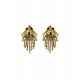 Women's Pack of_2 Brass Gold-Plated Earrings (Gold)
