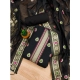 Women's Banarasi Silk Printed Unstitched Salwar Suit Material With Dupatta (Black, 3Mtrs)