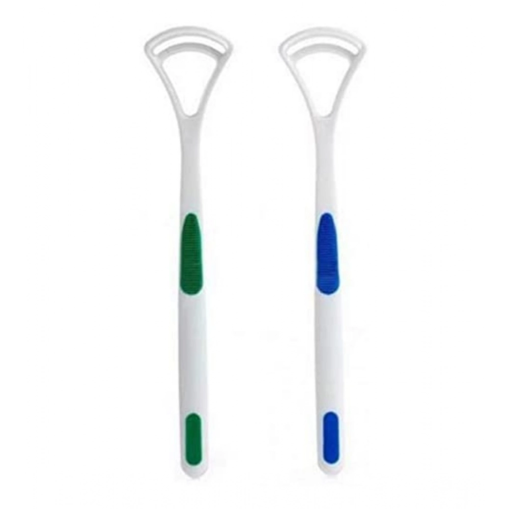 Pack Of 3_Double Edged Plastic Tongue Cleaner (Color: Assorted ) Pack Of 3_Double Edged Plastic Tongue Cleaner (Color: Assorted )