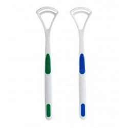 Pack Of 3_Double Edged Plastic Tongue Cleaner (Color: Assorted )