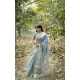Women's Silk_Blend Checked Saree With Unstitched Blouse 5.5Mtr (Sky_Blue)