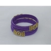 Women's Plastic Silk Thread Bangles (Light Violet, Size: 2.4)