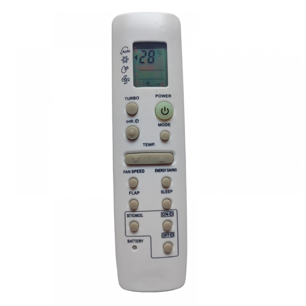 Ecomoye AC Remote No. 6 (No Backlight), Compatible/Replacement for Samsung AC Remote Control, White (Exactly Same Remote will Only Work)