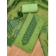 Women's Banarasi Silk Printed Unstitched Salwar Suit Material With Dupatta (Pista, 3Mtrs)