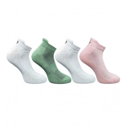 4_Pair Set Unisex Casual Cotton Printed Ankle Length Socks (Multicolor)