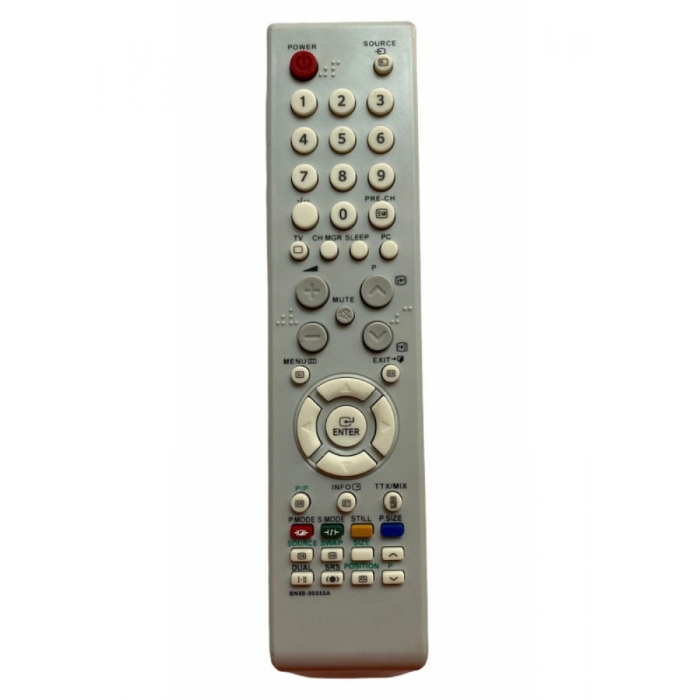Ecomoye LCD/LED Remote No. URC112, Compatible/Replacement for Samsung LCD/LED TV Remote Control, Grey (Exactly Same Remote will Only Work)
