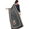Dropship Women's chanderi silk  Printed Dupatta (Black, Length: 2 Mtr)