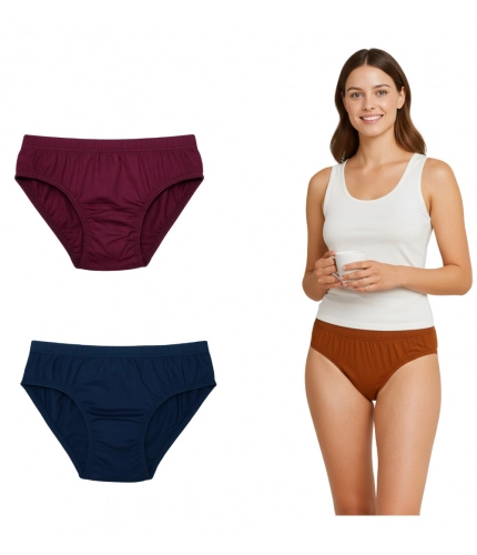 Pack of_3 Women's Cotton Solid Hipster Panty (Multicolor)