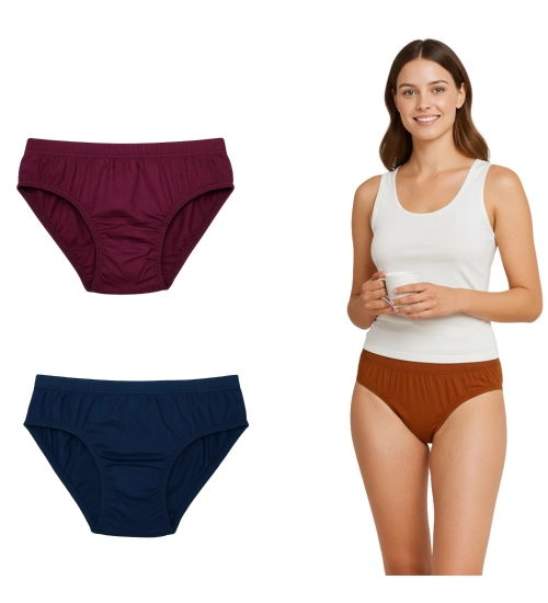 Pack of_3 Women's Cotton Solid Hipster Panty (Multicolor)