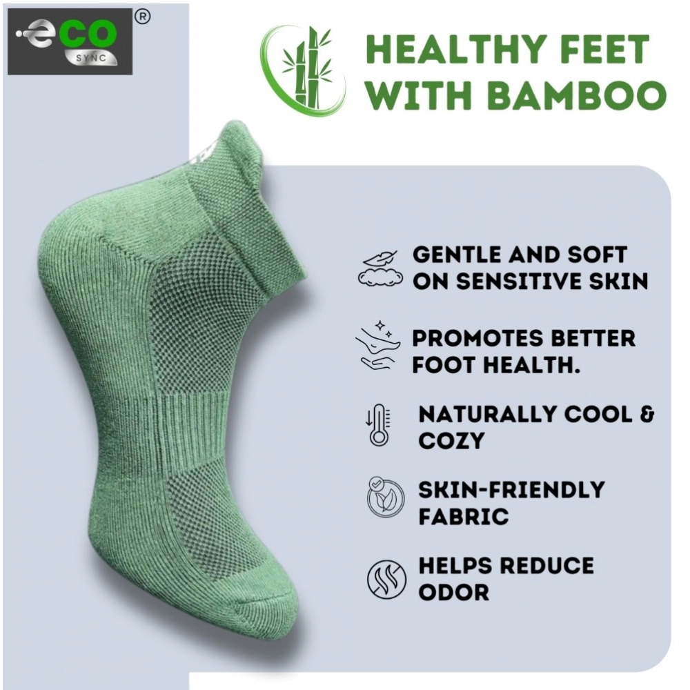 4_Pair Set Unisex Casual Cotton Printed Ankle Length Socks (Multicolor)