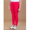 Girl's Cotton Lycra Solid Elasticated Leggings (Dark Pink) Girl's Cotton Lycra Solid Elasticated Leggings (Dark Pink)