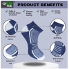 3_Pair Set Unisex Casual Cotton Printed Low Cut Socks (Multicolor)