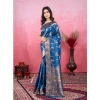 Women's Banarasi Silk Printed Saree With Unstitched Blouse 5.5Mtr (Pinch) Women's Banarasi Silk Printed Saree With Unstitched Blouse 5.5Mtr (Pinch)