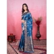 Women's Banarasi Silk Printed Saree With Unstitched Blouse 5.5Mtr (Pinch)