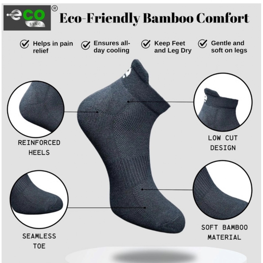 4_Pair Set Unisex Casual Cotton Printed Ankle Length Socks (Multicolor)