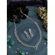 Women's Brass Silver Plated Necklace set (Green) Women's Brass Silver Plated Necklace set (Green)