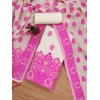 Women's Banarasi Silk Printed Unstitched Salwar Suit Material With Dupatta (Pink, 3Mtrs)