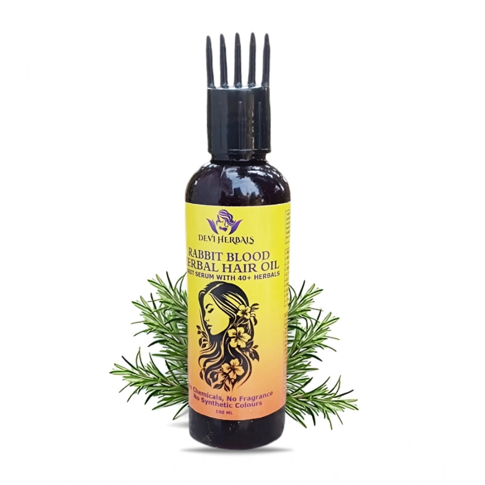 Devi Herbels Rabbit Blood Herbal 100 ML Hair Oil - Men's And Women's Hair Growth Oil Devi Herbels Rabbit Blood Herbal 100 ML Hair Oil - Men's And Women's Hair Growth Oil