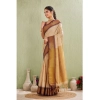 Women's Silk Blended Jaquard Woven Saree With Unstitched Blouse 5.5Mtr (Beige) Women's Silk Blended Jaquard Woven Saree With Unstitched Blouse 5.5Mtr (Beige)