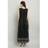 Women's Casual Rayon 3-4th Sleeves Kurti (Black)