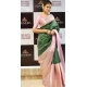 Women's Litchi silk Printed Saree With Unstitched Blouse (Green) Women's Litchi silk Printed Saree With Unstitched Blouse (Green)