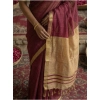 Women's Cotton Printed Saree With Unstitched Blouse 5.5Mtr (Wine) Women's Cotton Printed Saree With Unstitched Blouse 5.5Mtr (Wine)