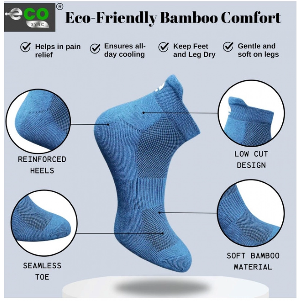 4_Pair Set Unisex Casual Cotton Printed Ankle Length Socks (Multicolor)